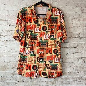 San Francisco Giants Medium Short Sleeve Button Down Shirt MLB Beat LA Hawaiian